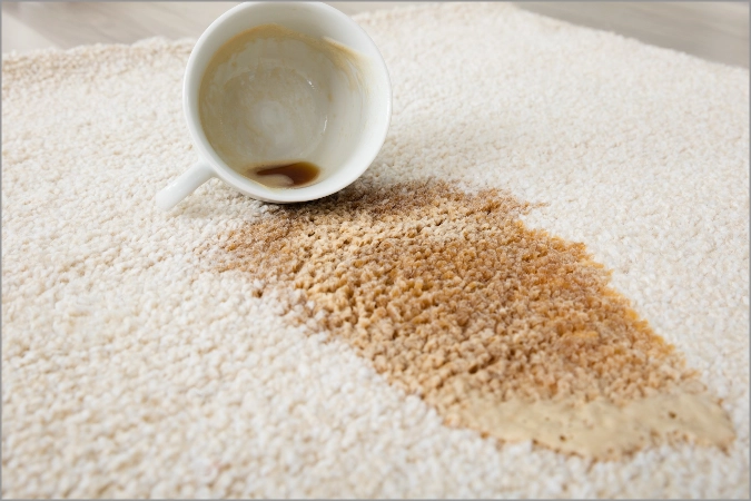 Coffee stain on carpet | Floors In Motion
