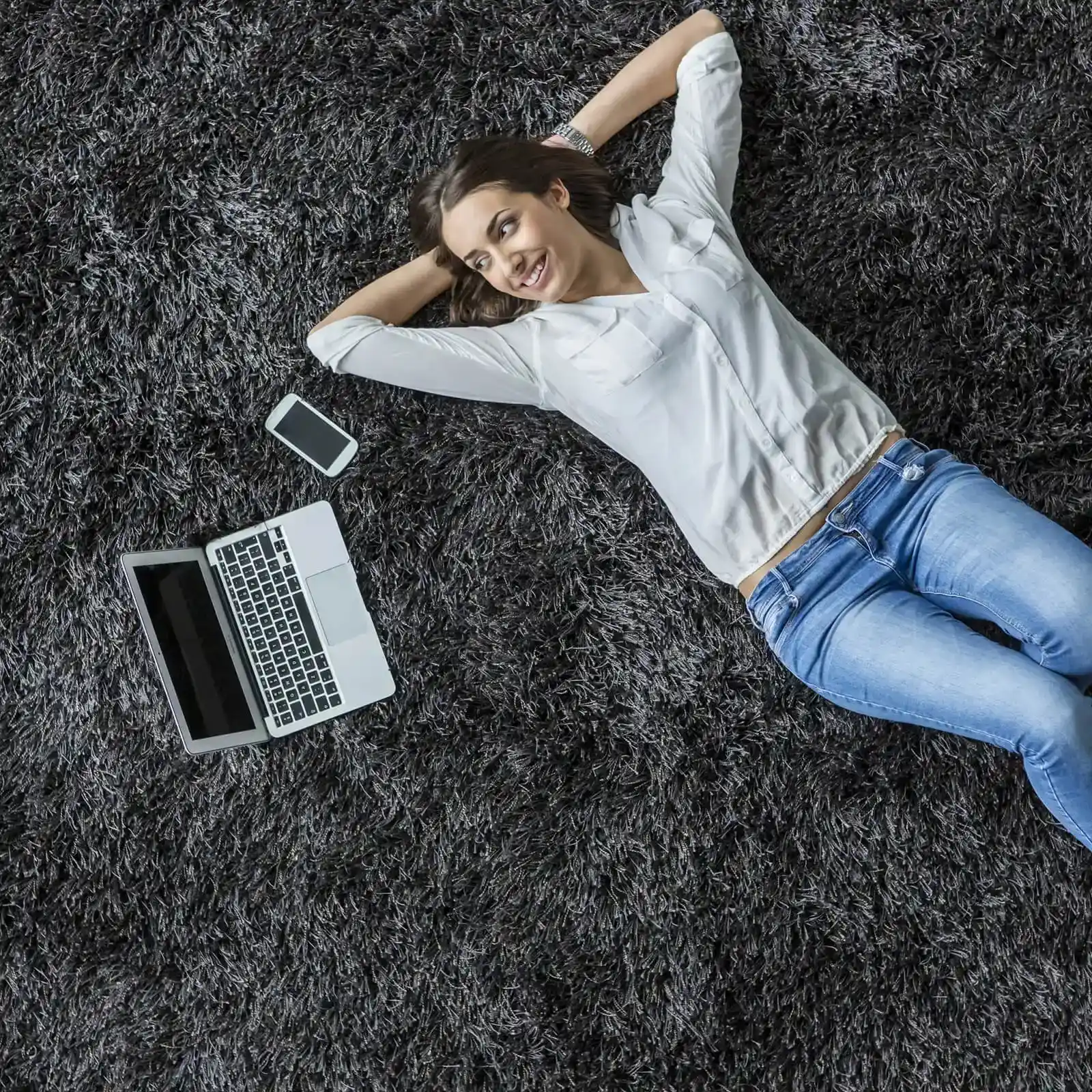 Black soft carpet | Floors In Motion