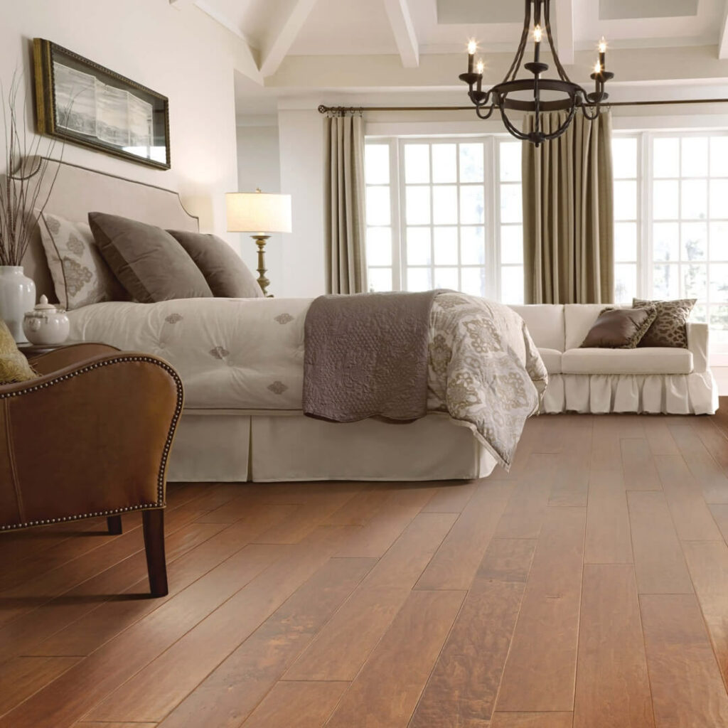 Bedroom hardwood flooring | Floors in Motion